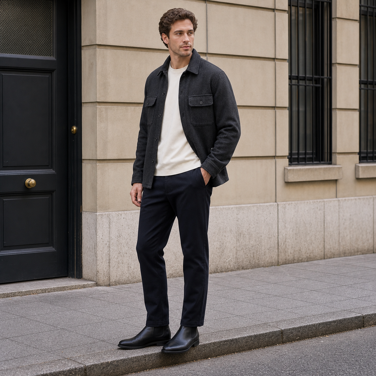 Orchidgifts - Oliver Textured Overshirt