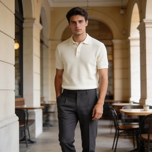 Orchidgifts - Arthur Relaxed Knit Polo