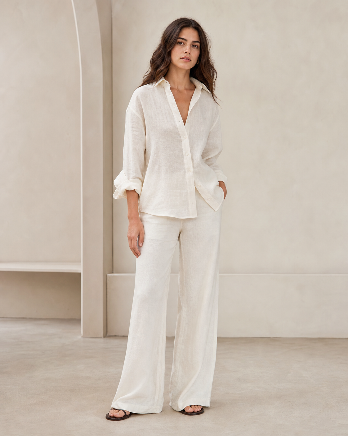 Orchidgifts - Elara Relaxed Linen Shirt