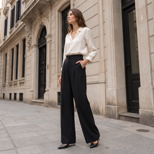 Orchidgifts - Lena Wide-Leg Trousers