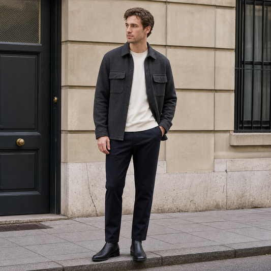 Orchidgifts - Oliver Textured Overshirt
